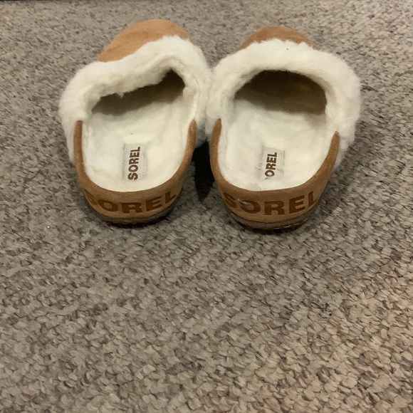 Sorel chestnut Nakiska slide 11 slipper shearling slide shoes sz 6 - Picture 3 of 6